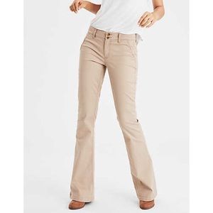 American Eagle Artist Flare Khaki Pant